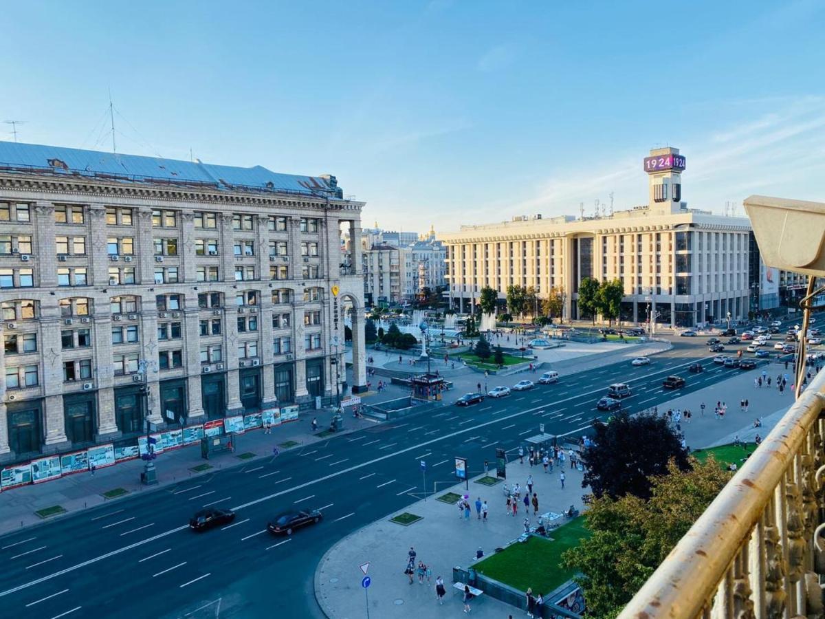 Apartamento Amazing View Of Independence Square Kiev Exterior foto