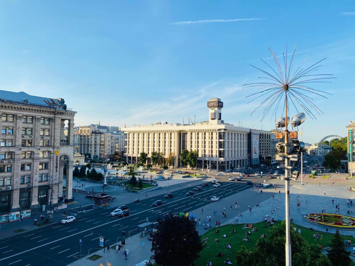 Apartamento Amazing View Of Independence Square Kiev Exterior foto